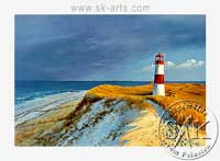 Zur Vergößerung bitte anklicken! Leuchtturm auf Sylt