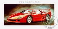 Auftragsmalerei Ferrari