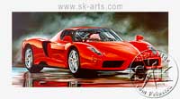 Auftragsmalerei Ferrari